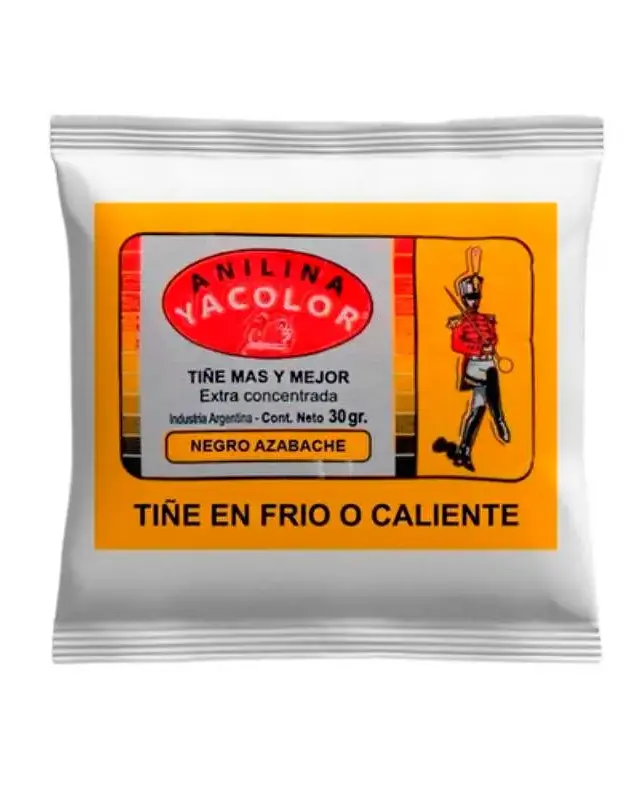 YACOLOR ANILINA 30GR (NEGRO AZABACHE)