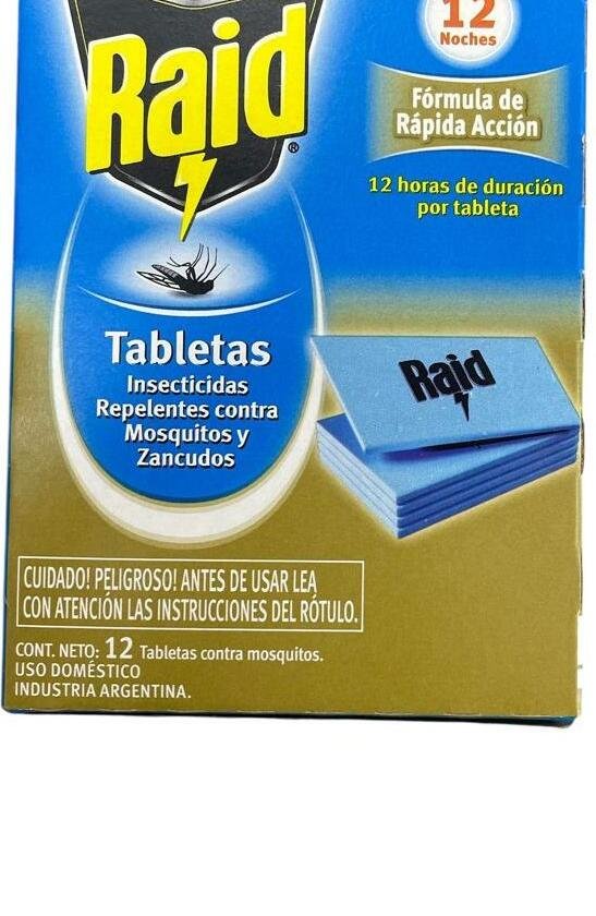 Raid Tabletas 12u