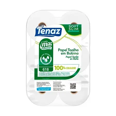 Papel Toalla 6 rollos 200mt(Tenaz) - Imagen 2