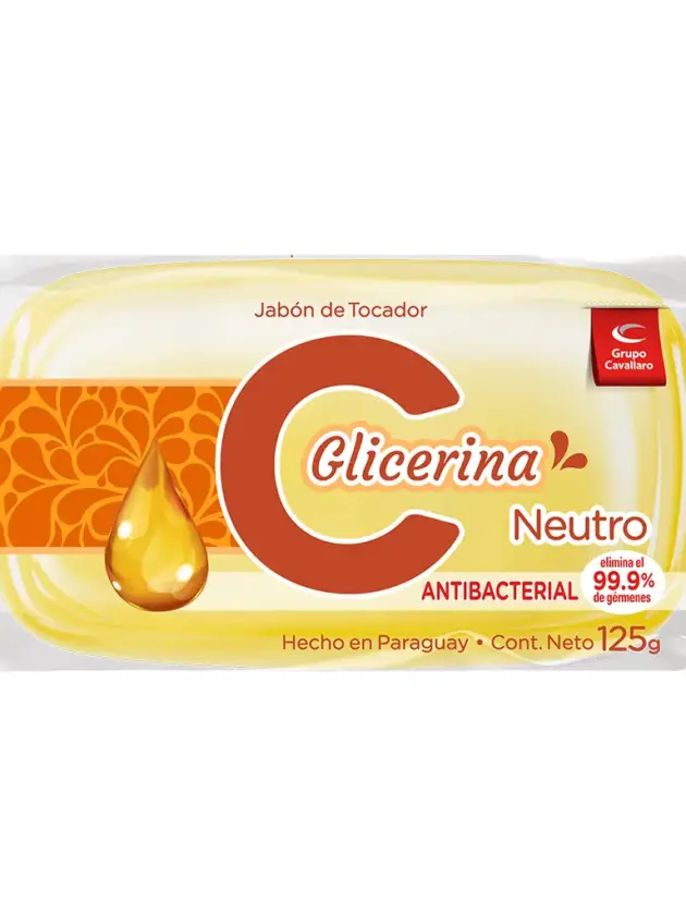 JABON DE TOCADOR C GLICERINA Neutro - Pastilla 125g