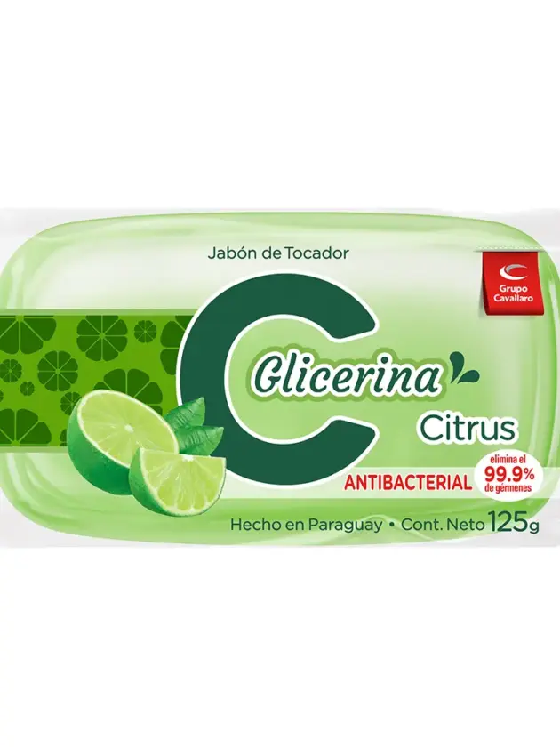 JABON DE TOCADOR C GLICERINA Citrus - Pastilla 125g 99%