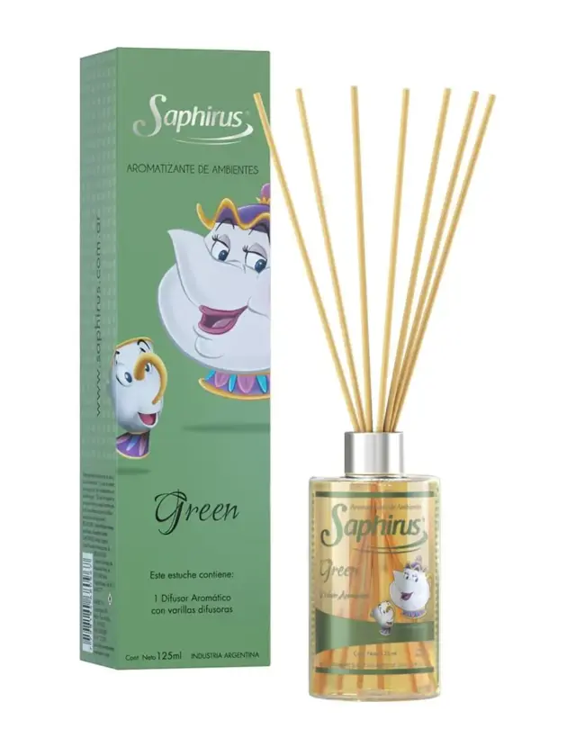 Saphirus Difusor con palillos Green