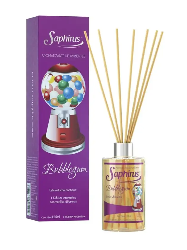 Saphirus Difusor con palillos Bubblegum