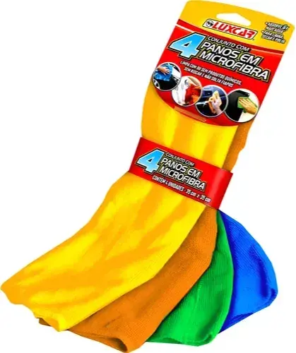 Trapo microfibras 4x1 LUXCAR  35X35cm