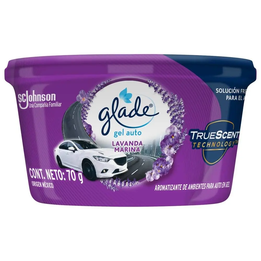 Glade desodorante Gel p/ Auto lavanda Marina