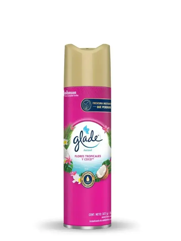 Glade Aerosol 360ml flores tropicales y coco