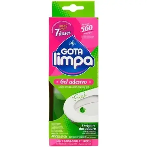 GOTA LIMPA GEL ADESIVO FRESH 41GR X7