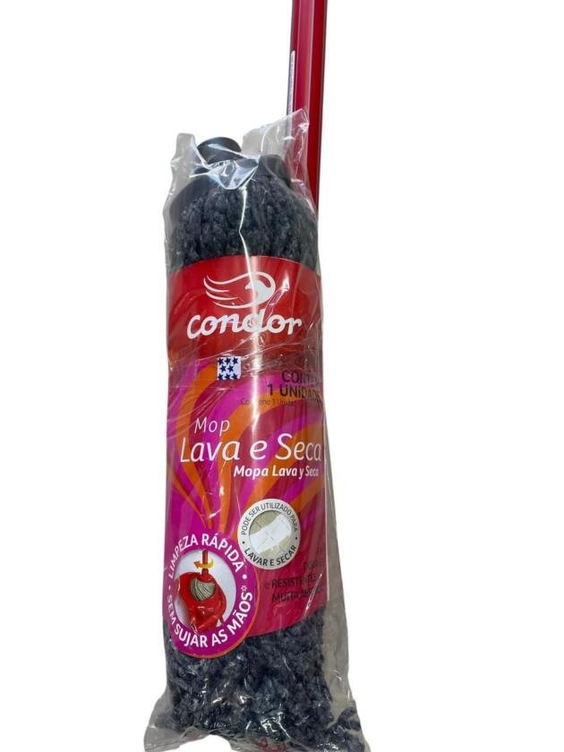 Mopa de algodon, con mango CONDOR