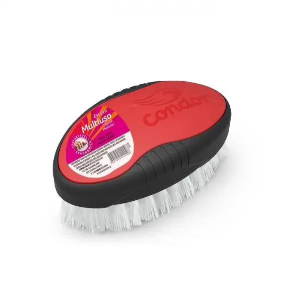 CONDOR Cepillo plástico p/ ropa, ROJO