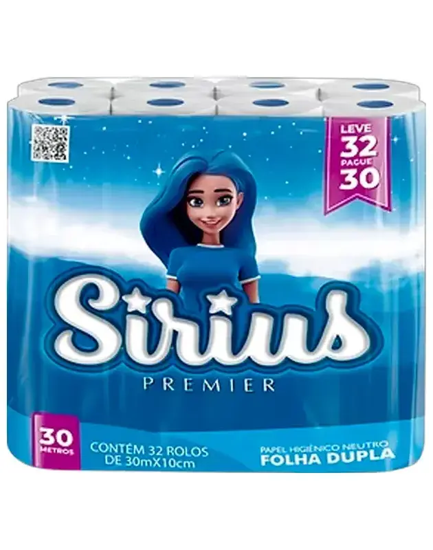 Papel Higiénico Sirius Premier 32rll de 30mt