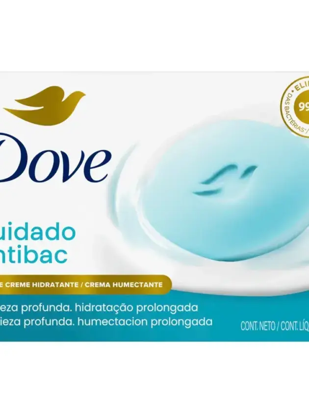 Dove Jabón tocador Cuidado, antibacterial 90gr