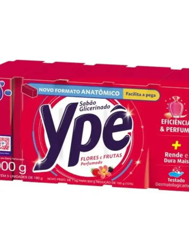 JABON BARRA YPE FLORES/FRUTAS 5X160 GR