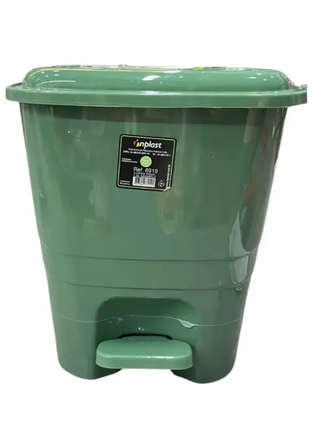 BASURERO PLAST. C/ PEDAL 7,5LT. R6919 INPLAST