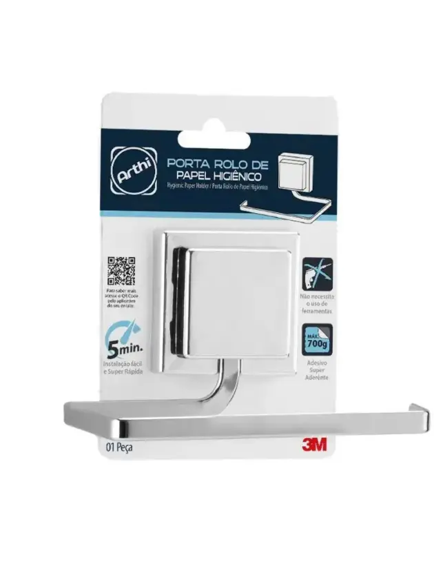 PORTA PAPEL HIGIENICO CROMADO R.1324 ARTHI