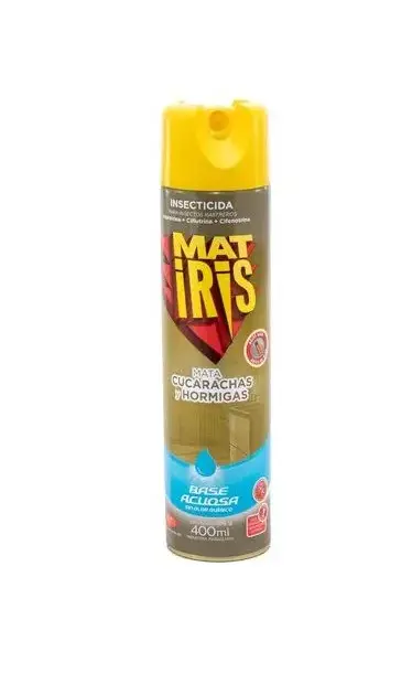 Insecticida mata cucaracha y hormiga base acuosa en Aerosol Matiris 400 ml