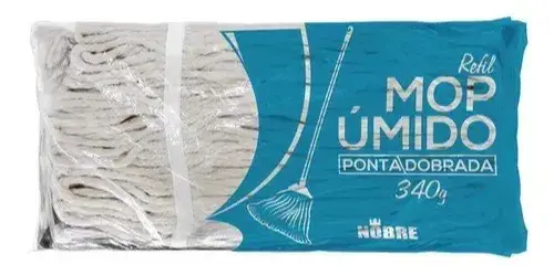 Refil, MOPA UMIDO NOBRE 340GR, 70% ALGODON