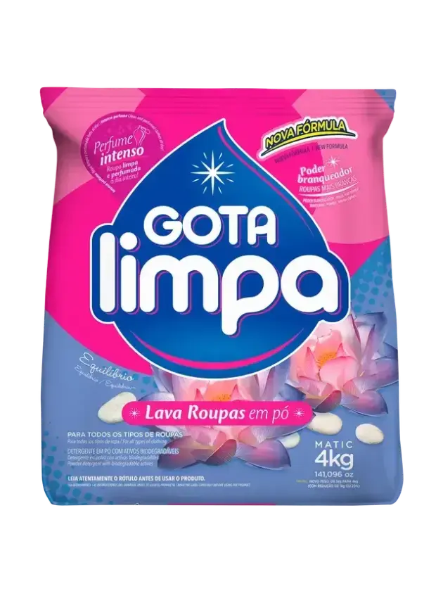 Jabón en Polvo GOTA LIMPA EQUILIBRIO, 4KG