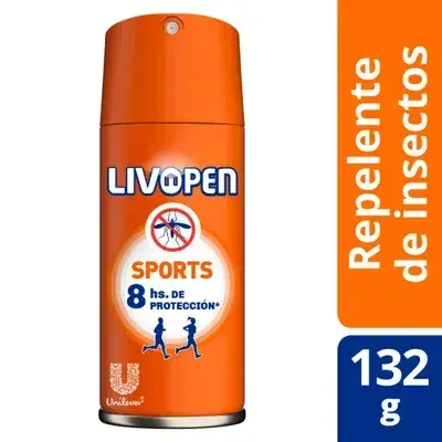 Repelente de insectos Livopen sports en aerosol 132 g