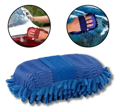 ESPONJA CON MICROFIBRA PARA AUTO