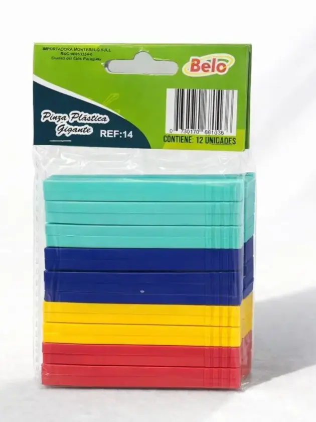 PINZA P/ROPA, BELO DE PLAST.
