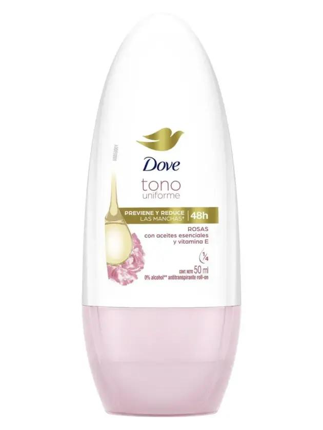DOVE ROLLON TONO UNIFORME ROSAS 50 ML
