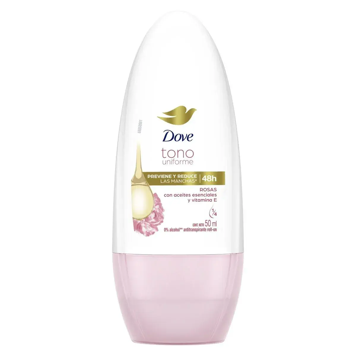 DOVE ROLLON TONO UNIFORME ROSAS 50 ML