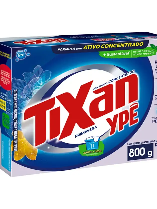 Jabón en Polvo Tixan Box Primavera, 800gr