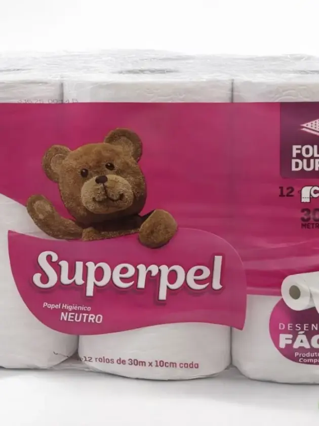Papel Higiénico Superpel  12rollos de 30mtrs.