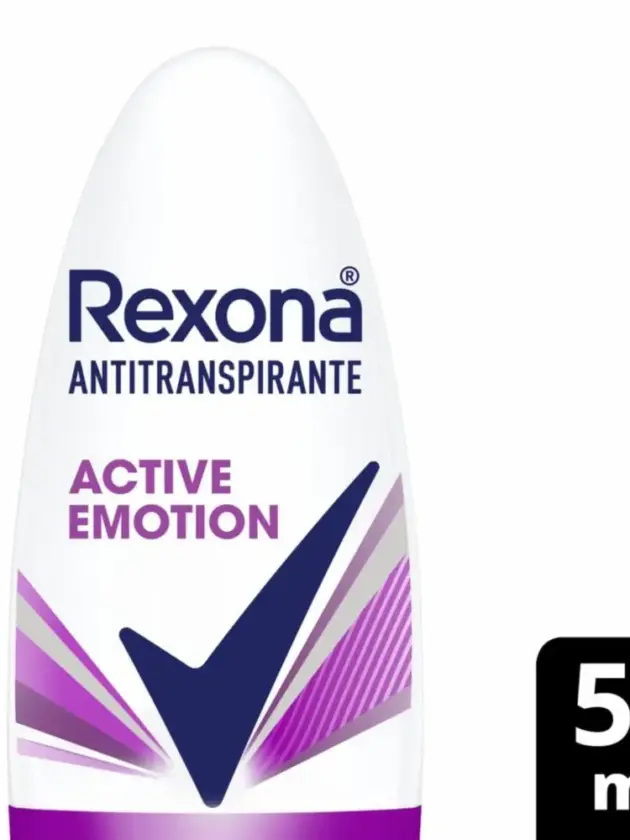 Rexona Women Antitranspirante Roll On Active Emotion, 50mL.