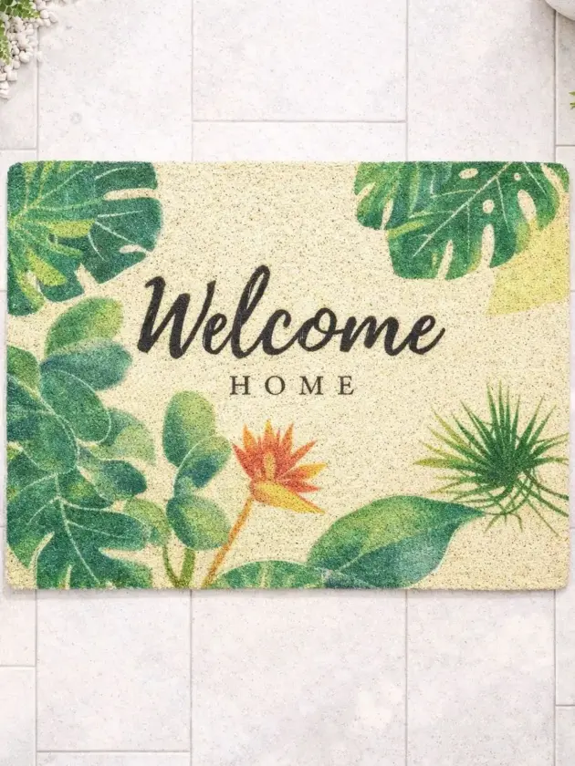 Tapete de Entrada decorativo, WELCOME