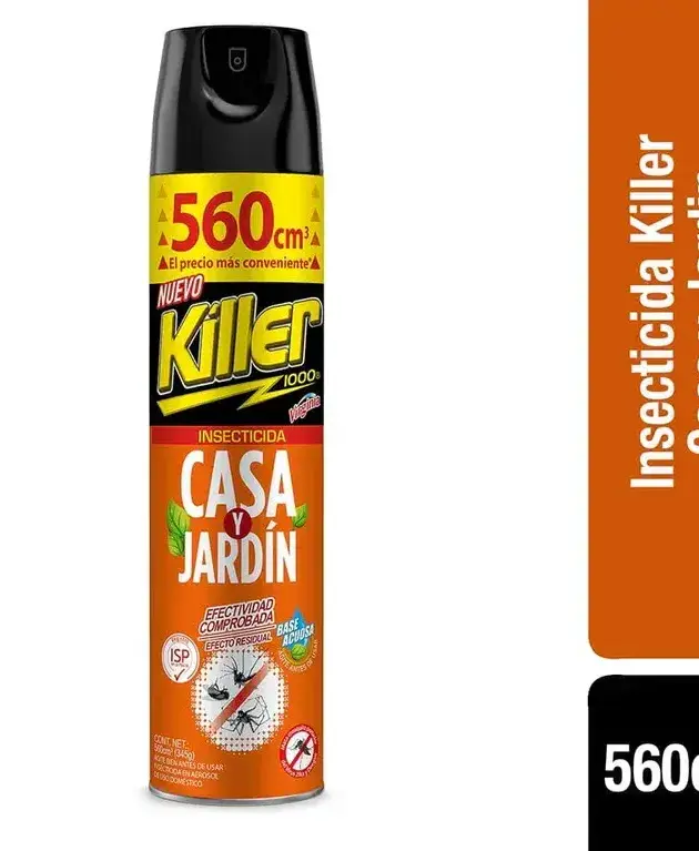INSECTICIDA KILLER CASA Y JARDIN 560CC
