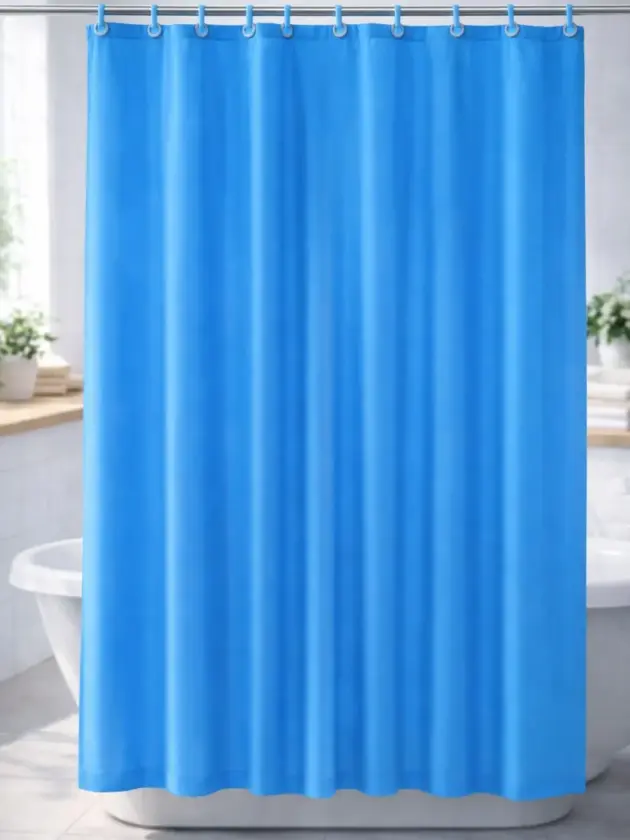 Cortina P/ Baño 180x180cm. Celeste