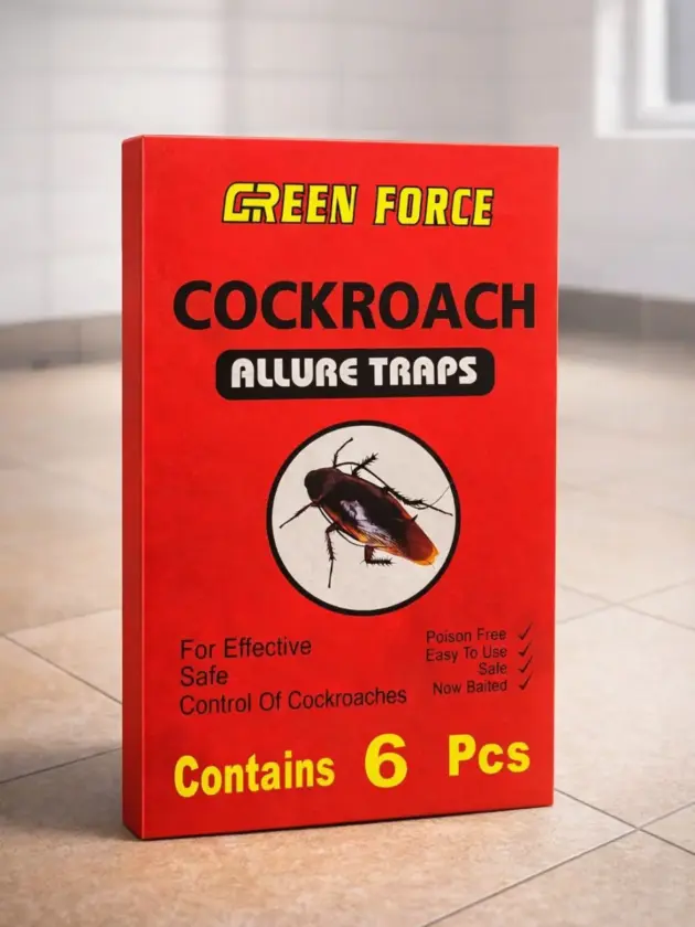 Trampa Adhesiva p/ Cucaracha 6 piezas