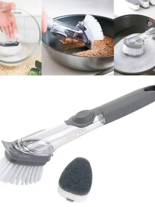 Cepillo Largo c/ Dispensador para Jabon