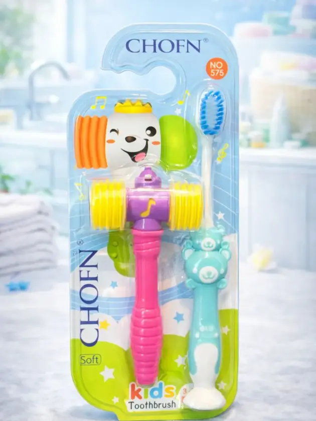 Cepillo Dental Infantil, Con Juguete