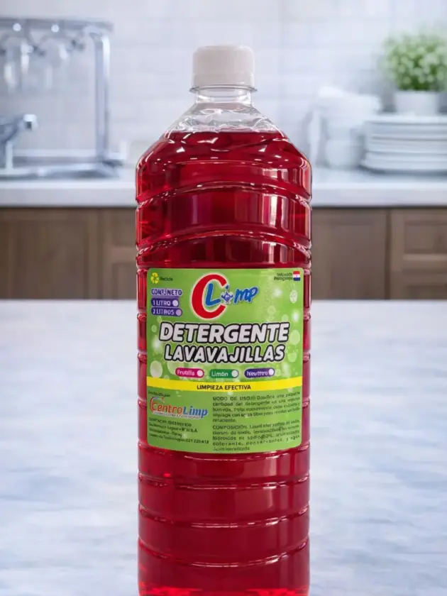 Detergente Concentrado Frutilla, 2L CLIMP