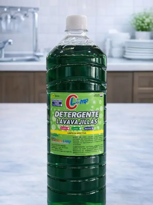 Detergente Concentrado Limón, 2L CLIMP