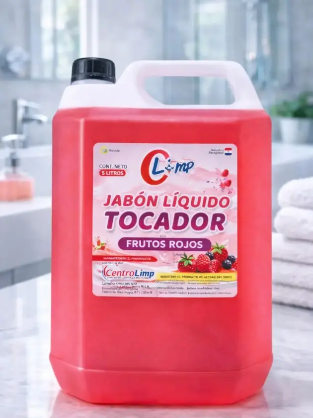 Jabon Liquido Tocador Frutos Rojos, 5lt CLIMP