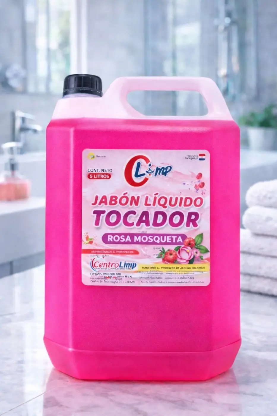 Jabon Liquido Tocador Rosa Moqueta, 5lt CLIMP