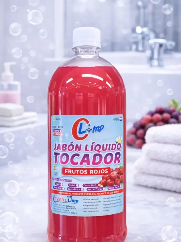 Jabon Liquido Tocador Frutos Rojos, 1lt CLIMP
