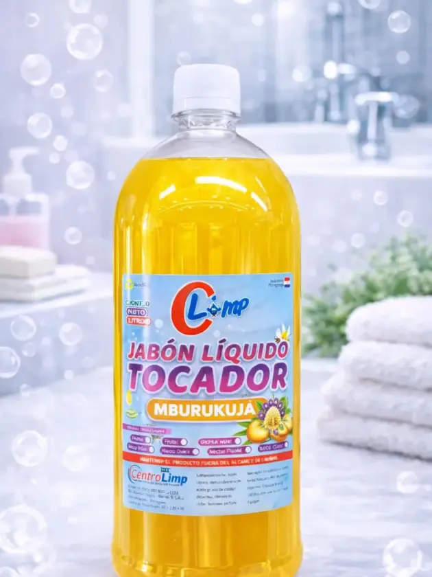 Jabón Liquido Tocador Mburukuja, 1lt CLIMP