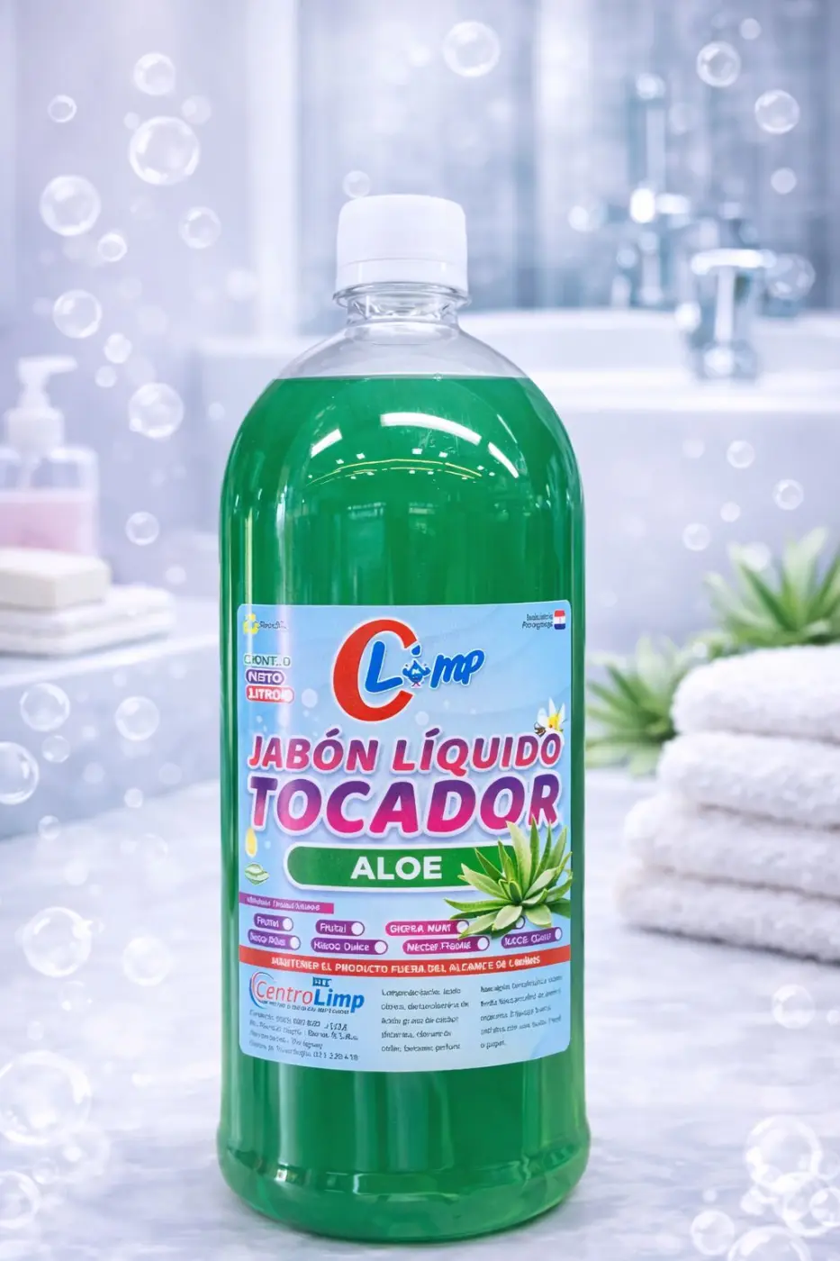 Jabón Liquido Tocador Aloe Vera, 1lt CLIMP