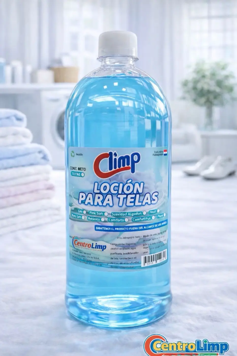 Loción para Telas CLIMP - BABY SOFT, 1Lt