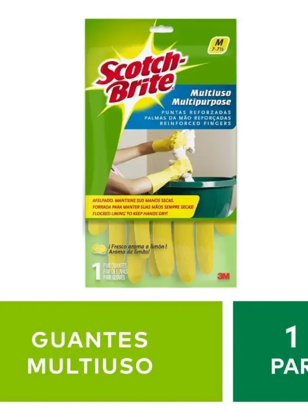 GUANTE SCOTCH BRITE MULTIUSO AMARILLO TALLE M