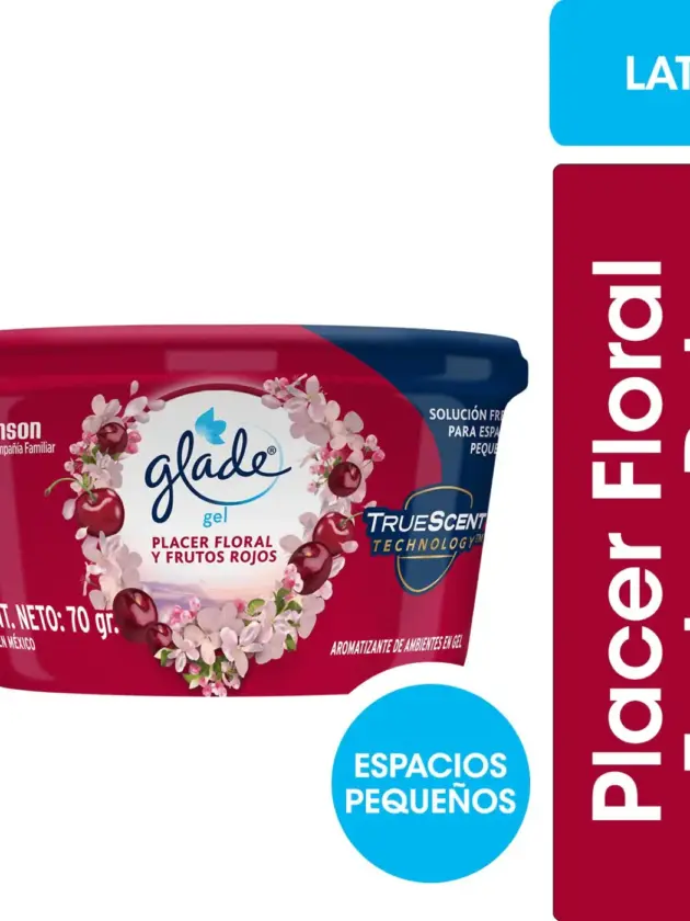 Aromatizante Mini Gel Floral y Frutos Rojos Glade 70 gr