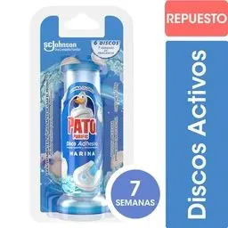 Discos Adhesivos para Inodoro Pato Marina Repuesto 38gr