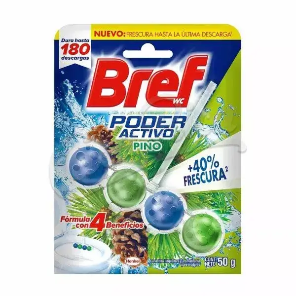 AROMATIZANTE P/INODORO BREF PINO PODER ACTIVO 50GR