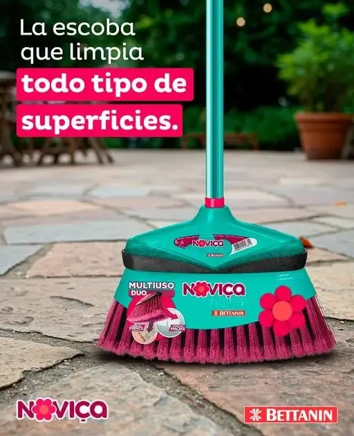 Escoba NOVICIA Doble barrido