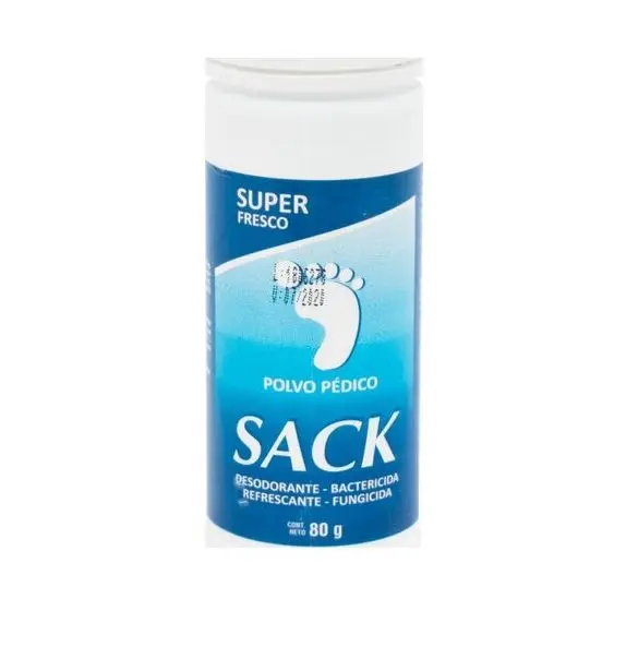Talco pédico en frasco SACK, 80 gr