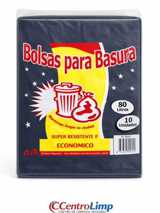 Bolsa de Basura 80lt Económico (negro)